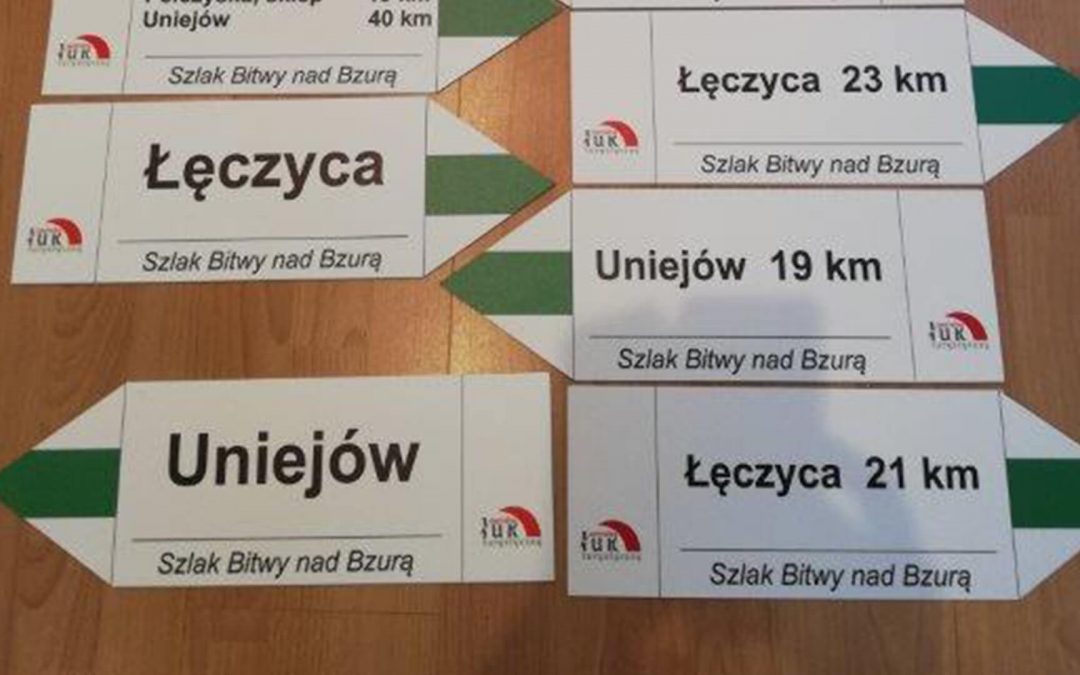 Szlak pieszy „Bitwy nad Bzurą” – Łęczyca-Uniejów
