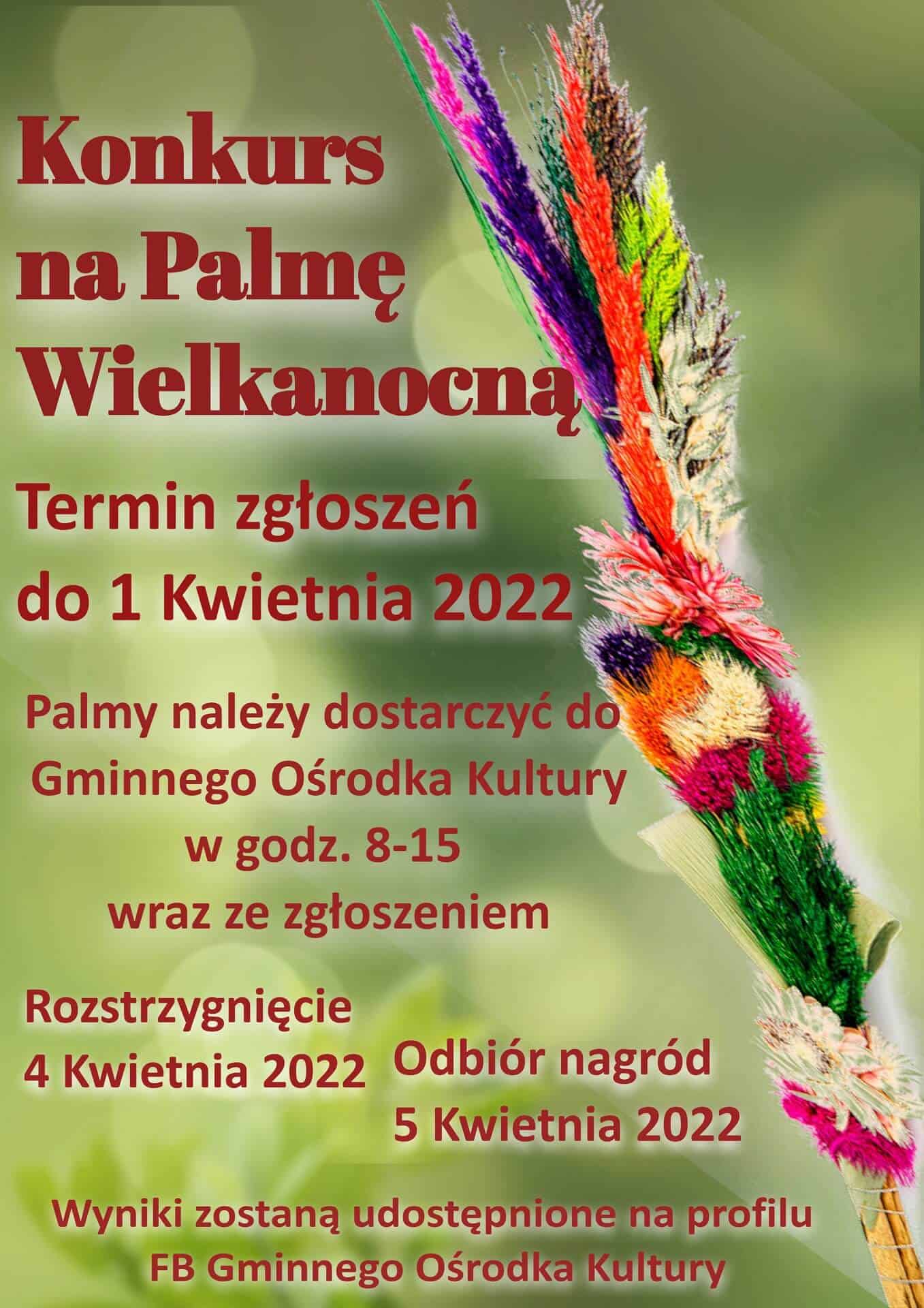 Konkurs na Palmę Wielkanocną_GOK Kłodawa_Centralny Łuk Turystyczny