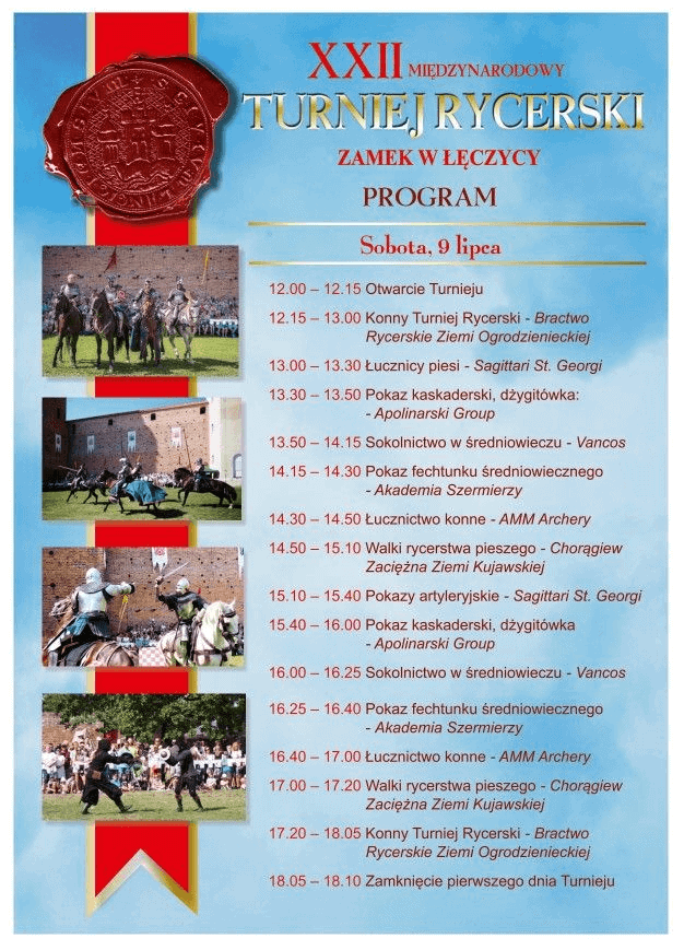 Turniej Rycerski na Zamku Królewskim w Łęczycy